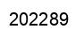 Number 202289 black image