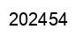Number 202454 black image