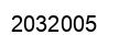 Number 2032005 black image