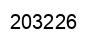 Number 203226 black image