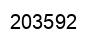 Number 203592 black image