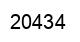 Number 20434 black image