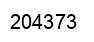 Number 204373 black image