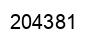 Número 204381 imagen negro