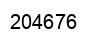 Number 204676 black image