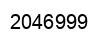 Number 2046999 black image