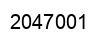 Number 2047001 black image