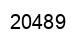Number 20489 black image