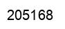 Number 205168 black image