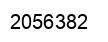 Number 2056382 black image