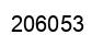 Number 206053 black image