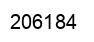 Number 206184 black image