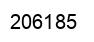 Number 206185 black image