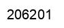 Number 206201 black image