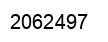 Number 2062497 black image