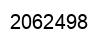 Number 2062498 black image