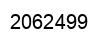Number 2062499 black image