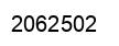 Number 2062502 black image