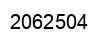 Number 2062504 black image