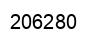 Number 206280 black image