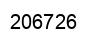 Number 206726 black image