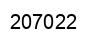 Number 207022 black image