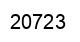 Number 20723 black image