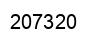 Number 207320 black image