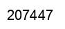 Number 207447 black image