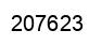 Number 207623 black image