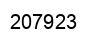 Number 207923 black image