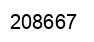 Number 208667 black image