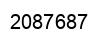 Number 2087687 black image