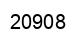 Number 20908 black image