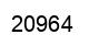 Number 20964 black image
