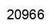 Number 20966 black image