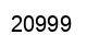 Number 20999 black image