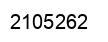 Number 2105262 black image