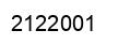 Number 2122001 black image