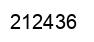 Number 212436 black image
