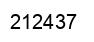 Number 212437 black image