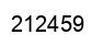 Number 212459 black image
