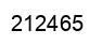 Number 212465 black image