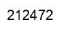 Number 212472 black image