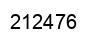 Number 212476 black image