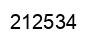 Number 212534 black image