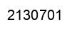 Number 2130701 black image