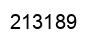 Number 213189 black image