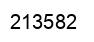 Number 213582 black image