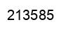 Number 213585 black image